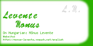 levente monus business card