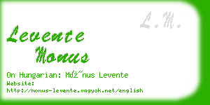 levente monus business card